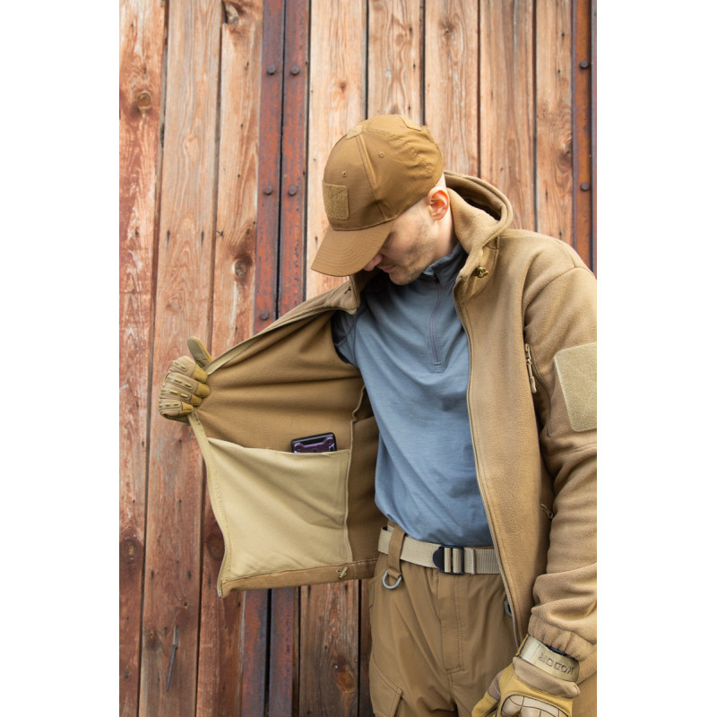 Тактична фліска койот з капюшоном 50, L