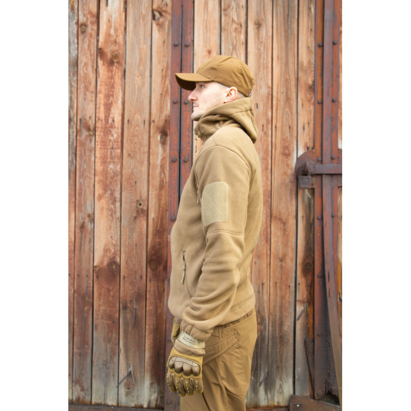 Тактична фліска койот з капюшоном 52, XL