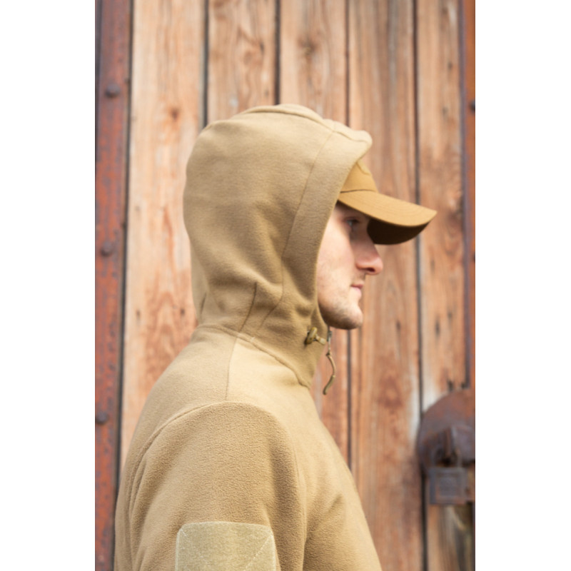 Тактична фліска койот з капюшоном 52, XL