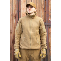 Тактична фліска койот з капюшоном 54, 2XL