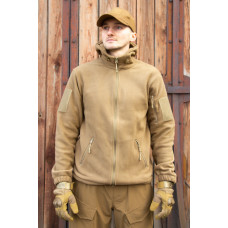 Тактична фліска койот з капюшоном 54, 2XL