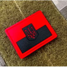 Патч ПВХ PiFi (ПІФІ) Прапорець червоно-чорний