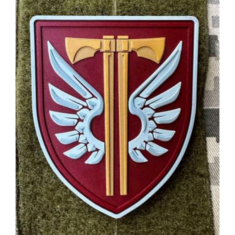 Патч ПВХ PiFi (Піфі) Шеврон 77 ОАеМБр. 77 Окрема Аеромобільна бригада