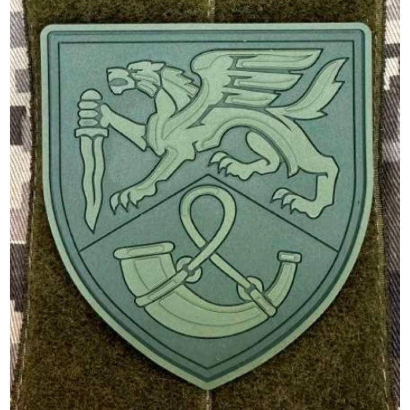 Патч ПВХ PiFi (ПИФИ) Шеврон 71 ОЕБр. 71 Отдельная Егерськая бригада олива