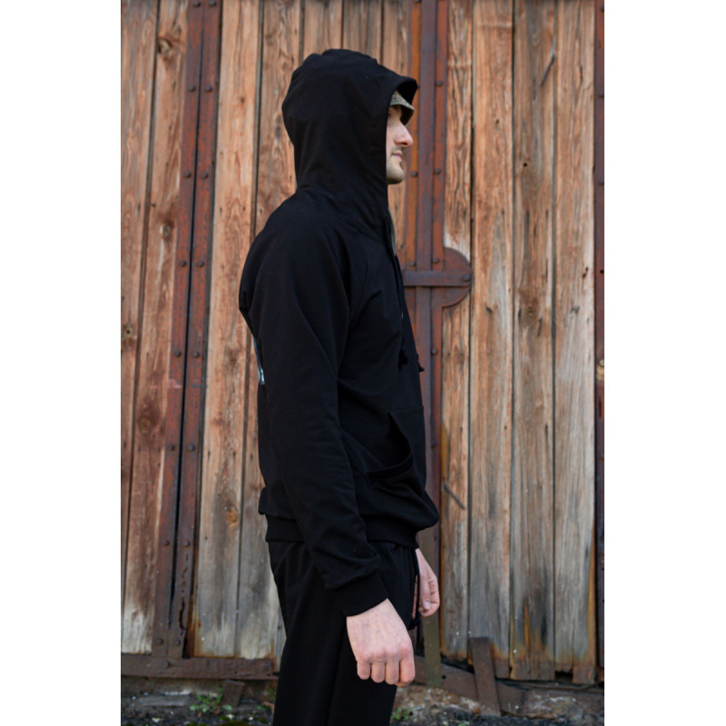 Худі чоловіче чорне «Donbasonia» Донбасонія 50, L