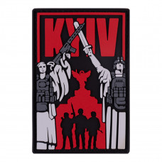 ПВХ патч Бренд Елемент (шеврон) Київ вільний червоний