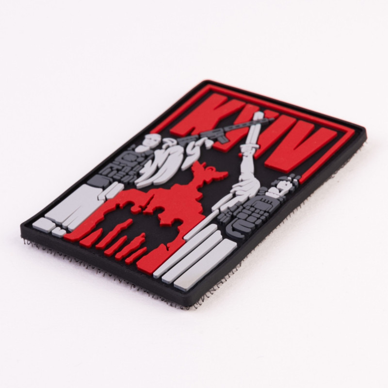 ПВХ патч Бренд Елемент (шеврон) Київ вільний червоний