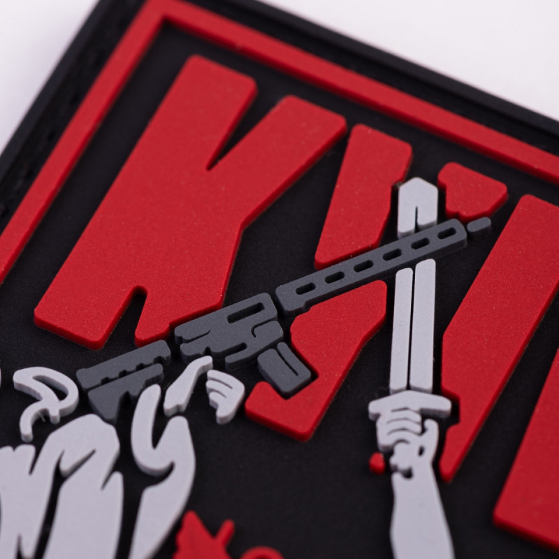 ПВХ патч Бренд Елемент (шеврон) Київ вільний червоний