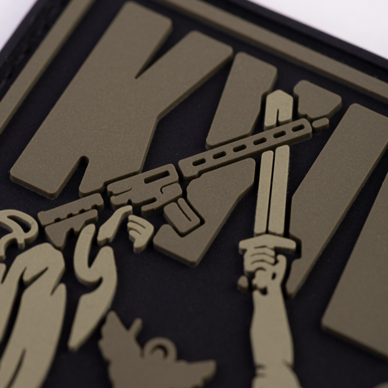 ПВХ патч Бренд Елемент (шеврон) Київ вільний олива