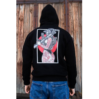 Зимова толстовка худі чоловіче чорне "Millitary Girl" XL, 52