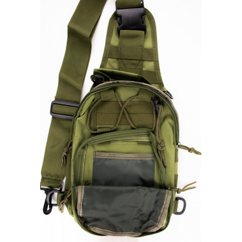 Сумка тактична однолямочна через плече 6л олива