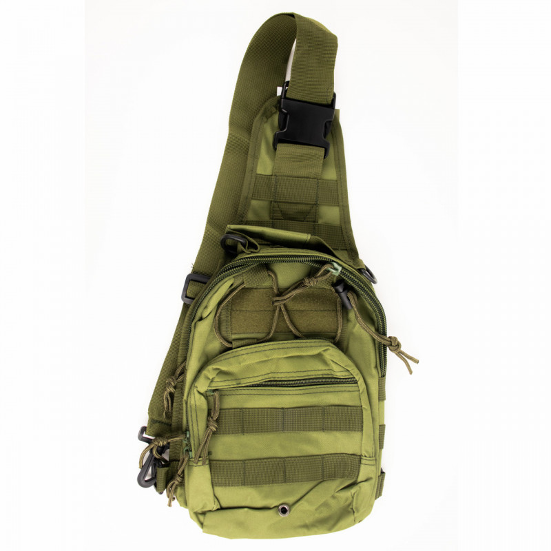 Сумка тактична однолямочна через плече 6л олива