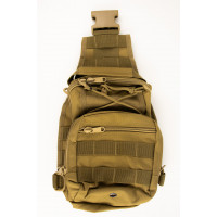Сумка однолямочна через плече 8л койот