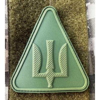 Патч ПВХ PiFi (Піфі) Тризуб. Повітряні сили олива
