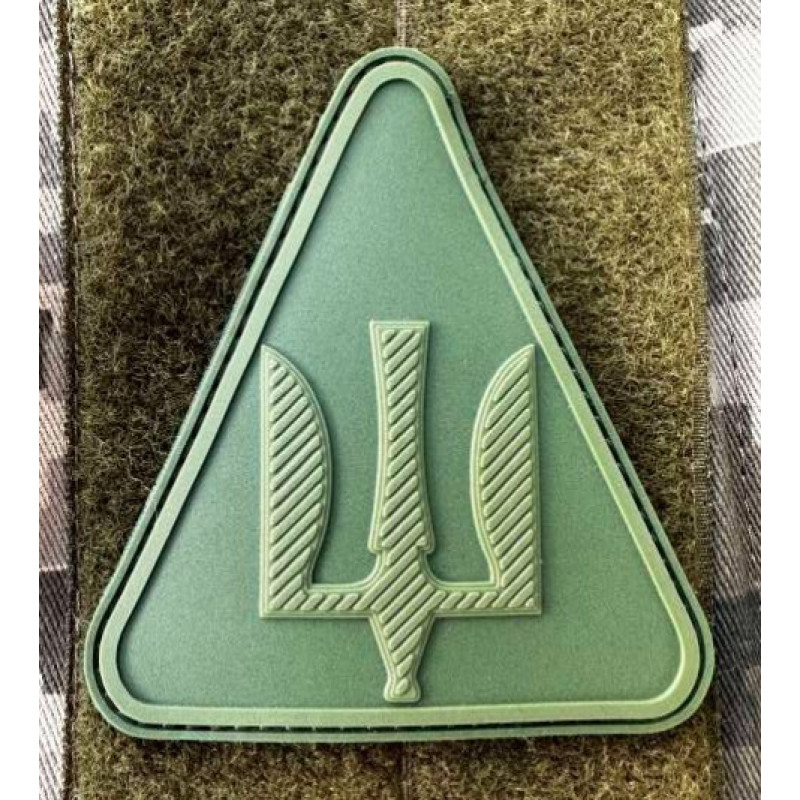 Патч ПВХ PiFi (Піфі) Тризуб. Повітряні сили олива