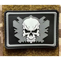 Патч ПВХ PiFi (Піфі) Привид GHOST Гост чорний