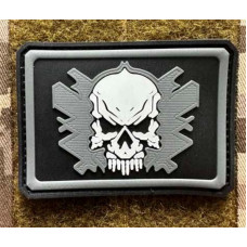 Патч ПВХ PiFi (Піфі) Привид GHOST Гост чорний