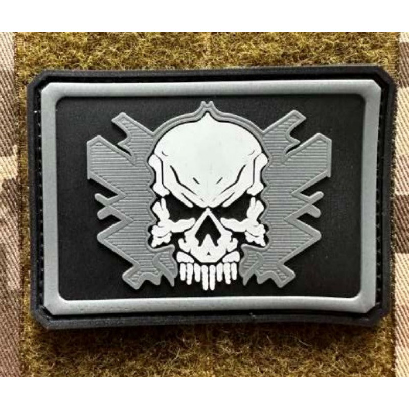 Патч ПВХ PiFi (Піфі) Привид GHOST Гост чорний