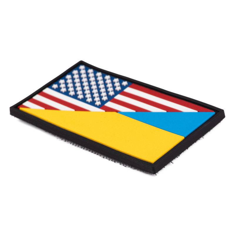 ПВХ патч Бренд Елемент (шеврон) Прапор Укр/США. України-США
