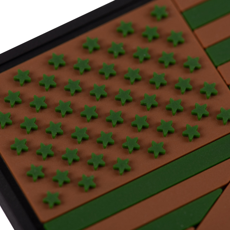 ПВХ патч Бренд Елемент (шеврон) Прапор Укр/США олива