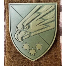 Патч ПВХ PiFi (ПИФИ) Шеврон 25 ОПДБр. 25 Окремо повітряно-десантна бригада олива